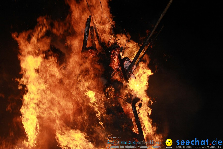 Funkenfeuer 2010: Ursaul bei Stockach am Bodensee, 21.02.2010