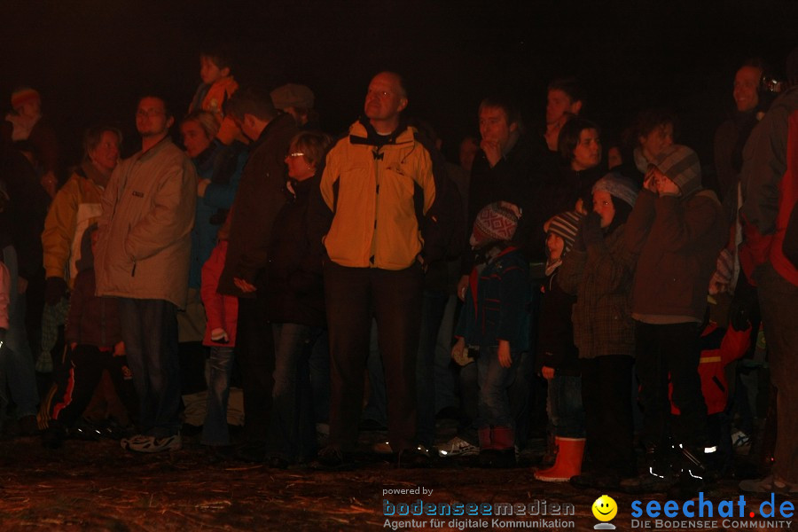 Funkenfeuer 2010: Ursaul bei Stockach am Bodensee, 21.02.2010