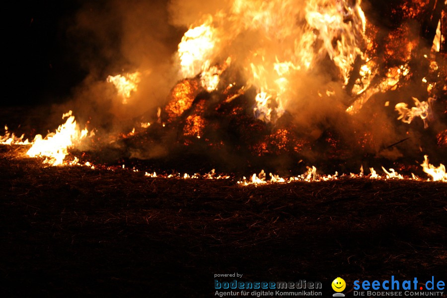 Funkenfeuer 2010: Ursaul bei Stockach am Bodensee, 21.02.2010