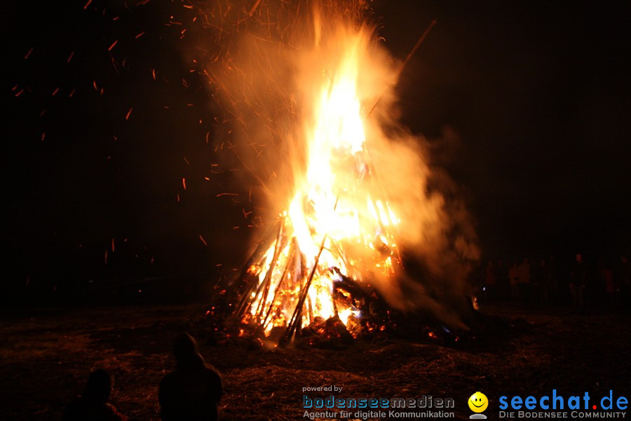 Funkenfeuer 2010: Ursaul bei Stockach am Bodensee, 21.02.2010