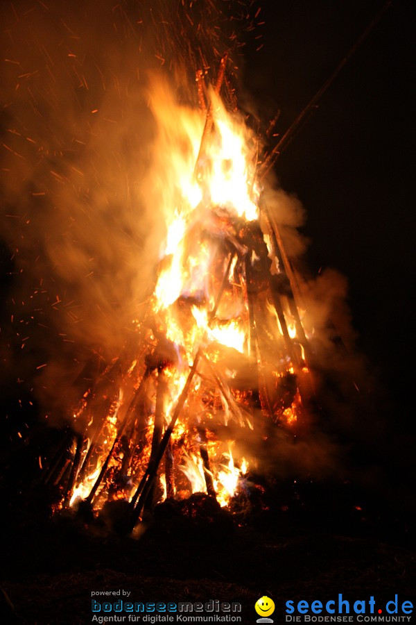 Funkenfeuer 2010: Ursaul bei Stockach am Bodensee, 21.02.2010