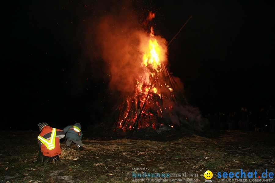 Funkenfeuer 2010: Ursaul bei Stockach am Bodensee, 21.02.2010