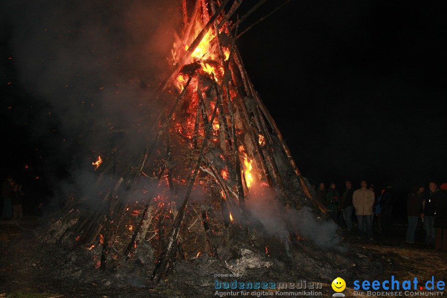 Funkenfeuer 2010: Ursaul bei Stockach am Bodensee, 21.02.2010