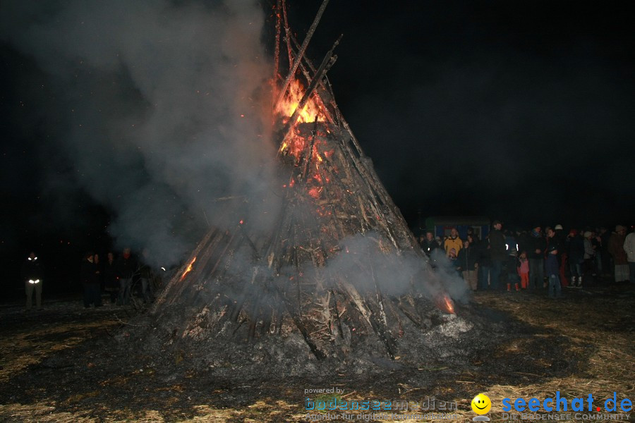 Funkenfeuer 2010: Ursaul bei Stockach am Bodensee, 21.02.2010