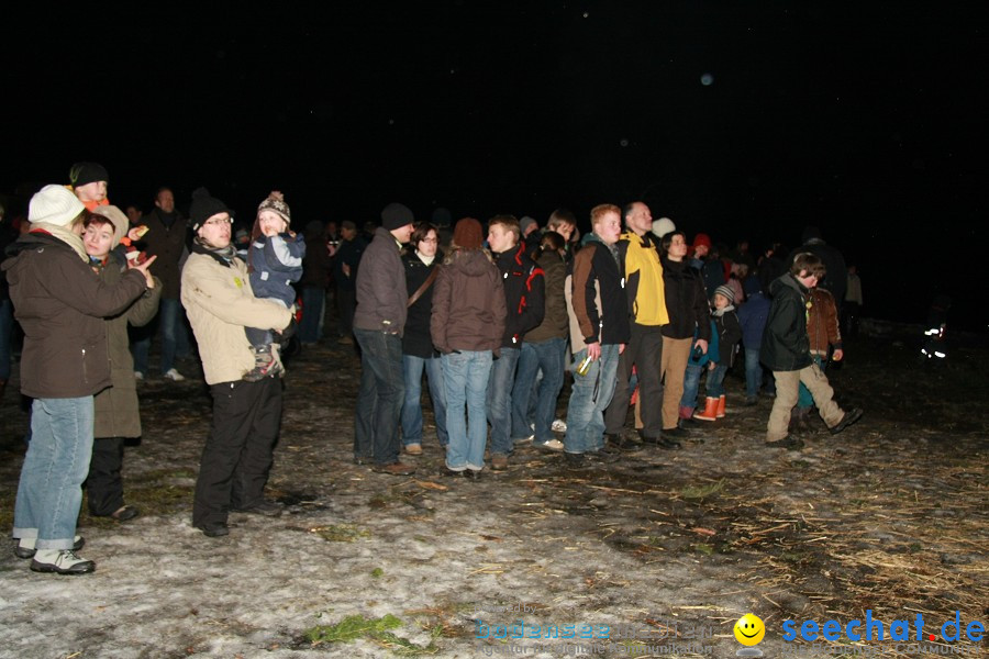 Funkenfeuer 2010: Ursaul bei Stockach am Bodensee, 21.02.2010