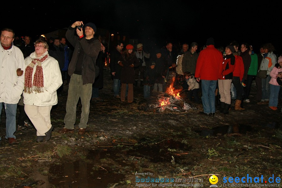 Funkenfeuer 2010: Ursaul bei Stockach am Bodensee, 21.02.2010