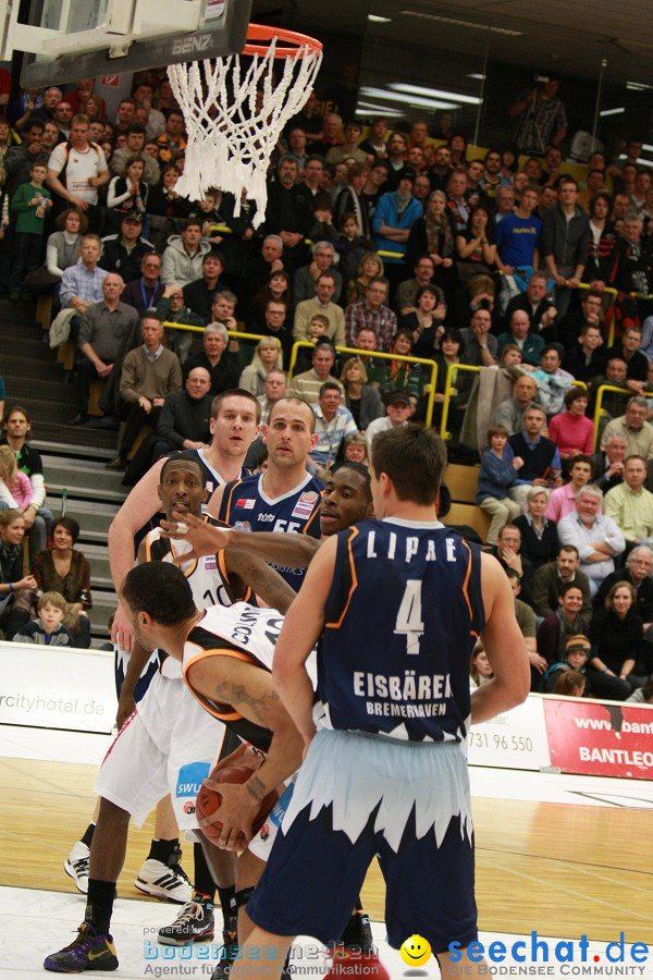 Basketball Bundesliga: ULM - BREMERHAVEN: Ulm, 27.02.2010