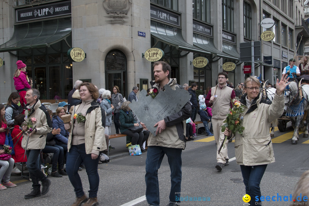 Sechselaeuten Kinderumzug - Fruehlingsfest: Zuerich, 08.04.2019