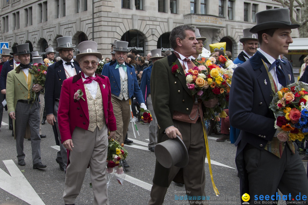 Sechselaeuten Kinderumzug - Fruehlingsfest: Zuerich, 08.04.2019