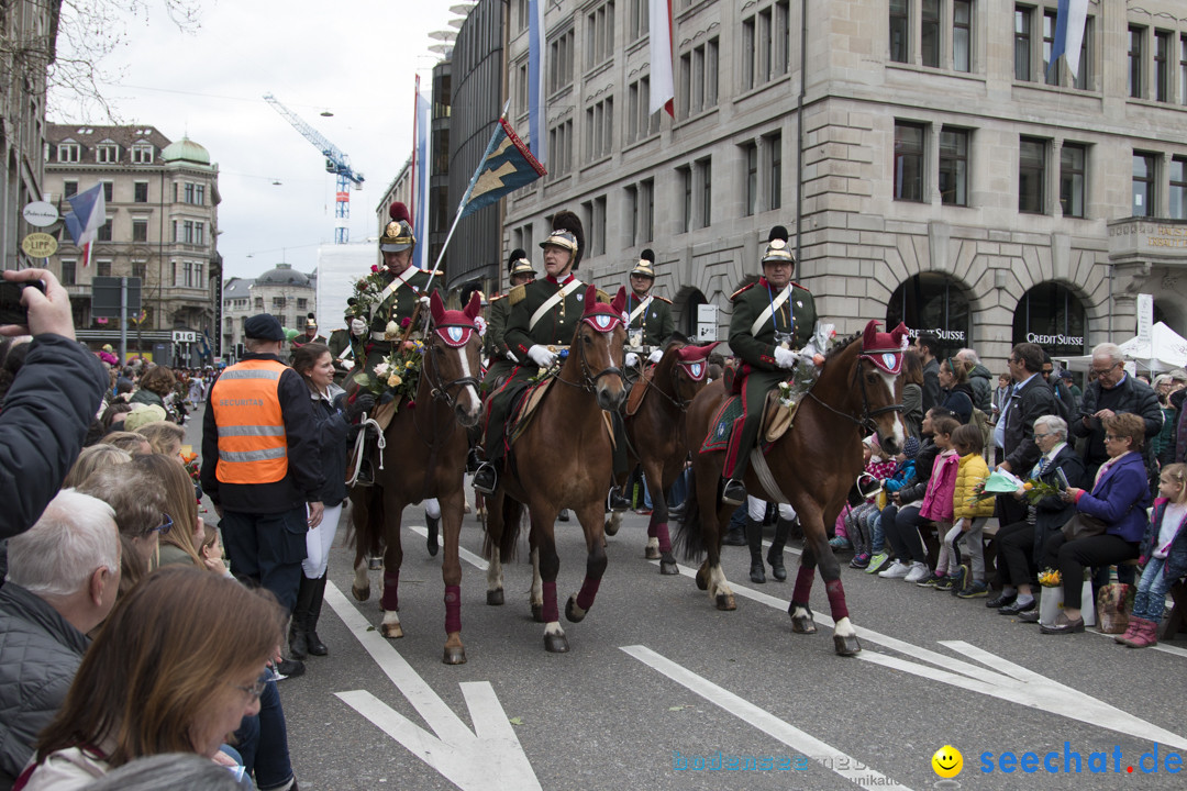 Sechselaeuten Kinderumzug - Fruehlingsfest: Zuerich, 08.04.2019