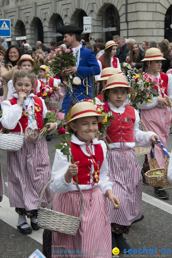 Sechselaeuten Kinderumzug - Fruehlingsfest: Zuerich, 08.04.2019