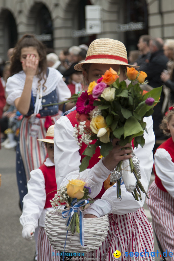 Sechselaeuten Kinderumzug - Fruehlingsfest: Zuerich, 08.04.2019