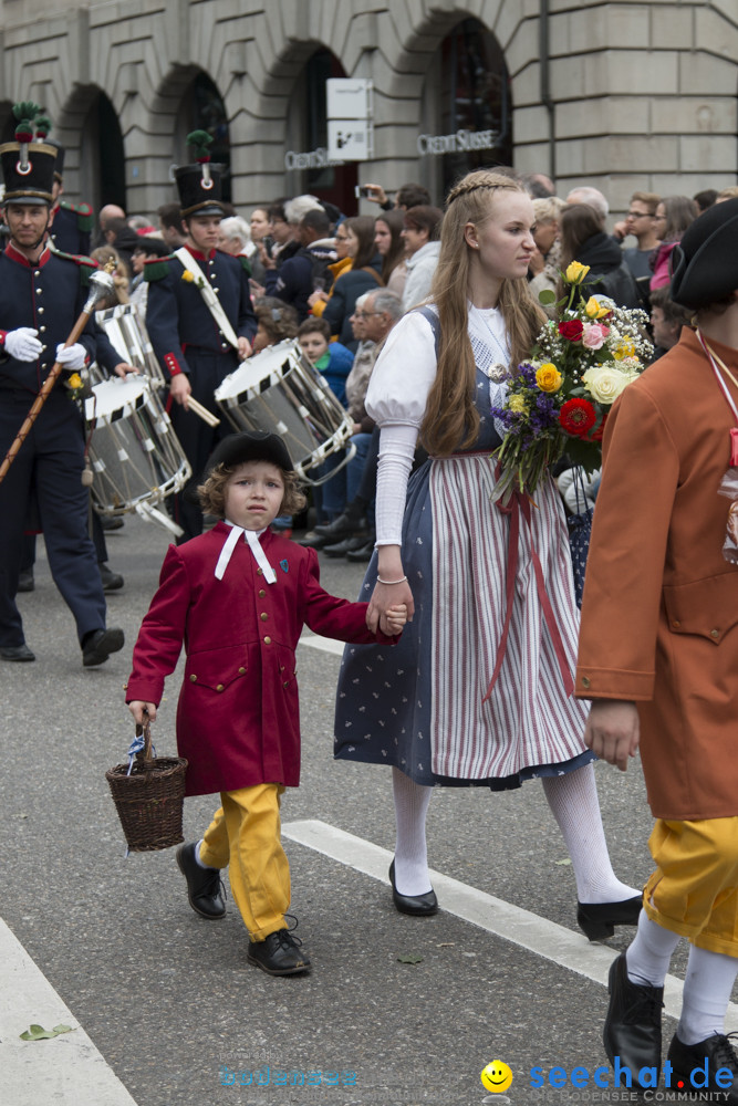 Sechselaeuten Kinderumzug - Fruehlingsfest: Zuerich, 08.04.2019