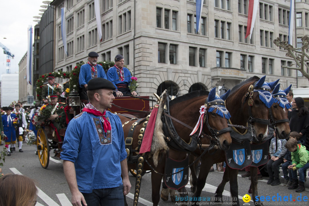 Sechselaeuten Kinderumzug - Fruehlingsfest: Zuerich, 08.04.2019