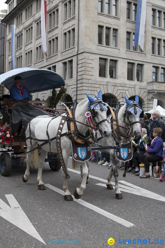 Sechselaeuten Kinderumzug - Fruehlingsfest: Zuerich, 08.04.2019