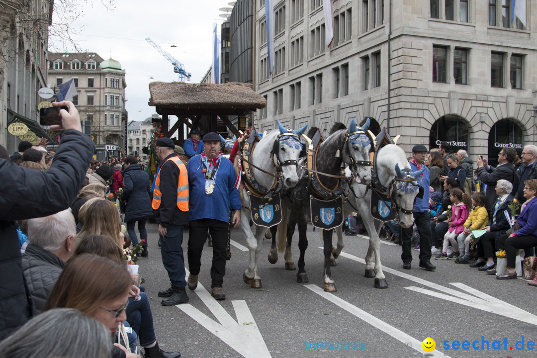 Sechselaeuten Kinderumzug - Fruehlingsfest: Zuerich, 08.04.2019