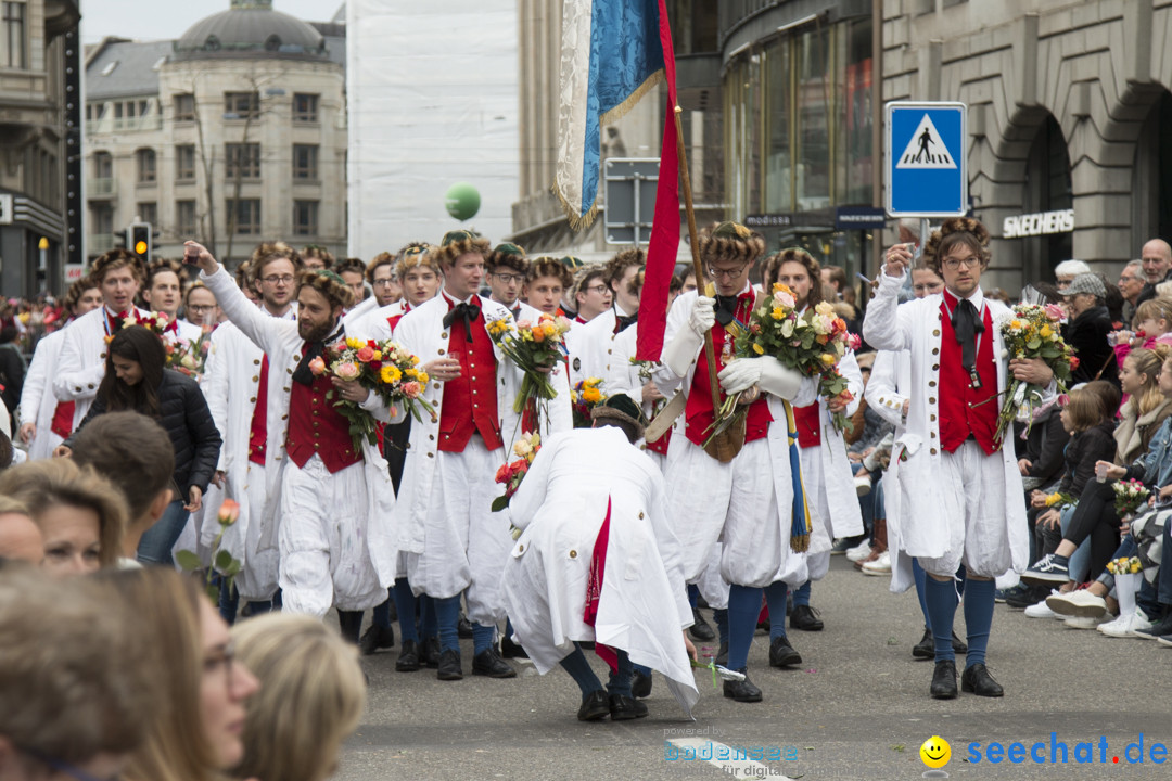 Sechselaeuten Kinderumzug - Fruehlingsfest: Zuerich, 08.04.2019