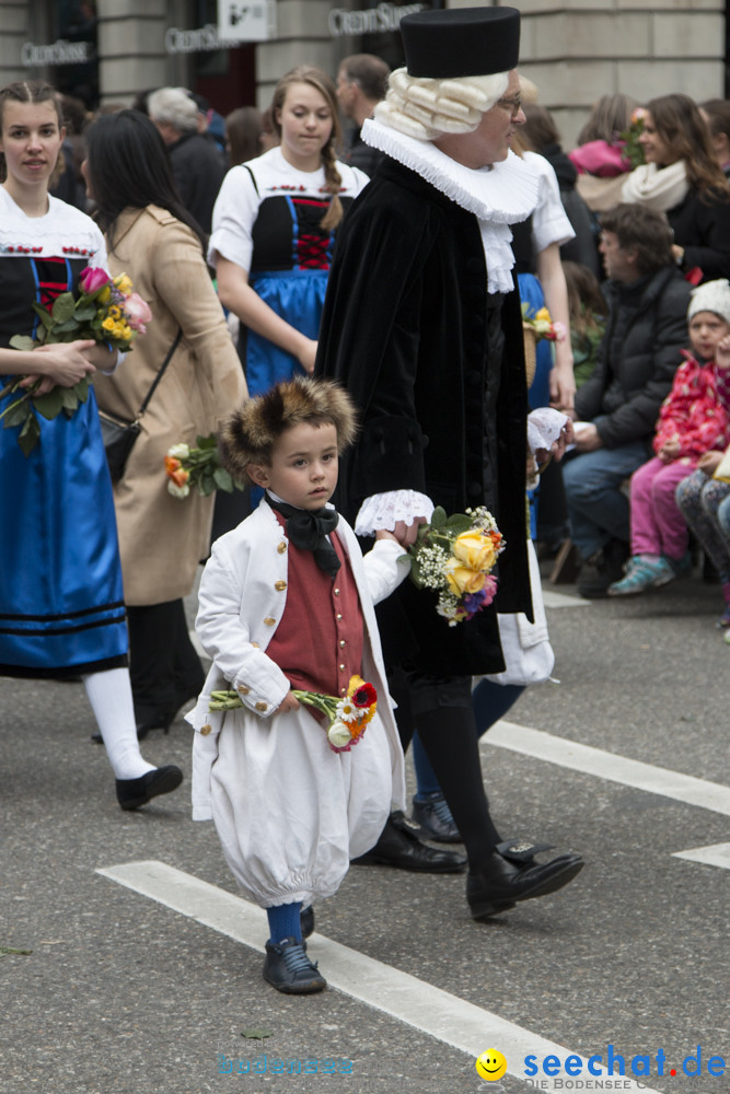 Sechselaeuten Kinderumzug - Fruehlingsfest: Zuerich, 08.04.2019