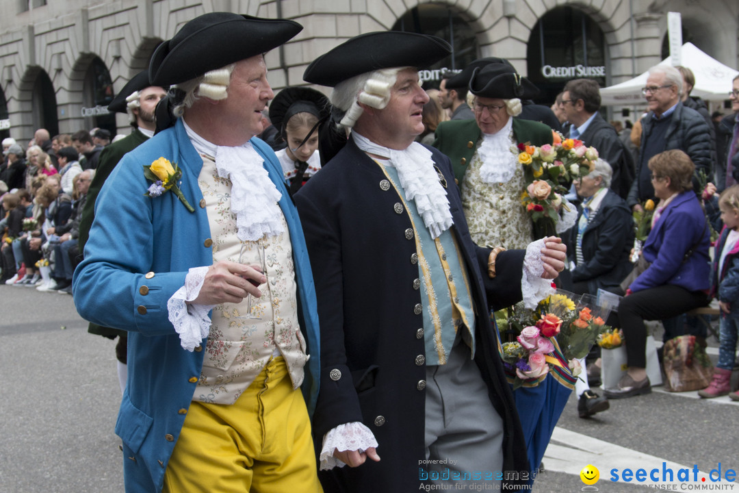 Sechselaeuten Kinderumzug - Fruehlingsfest: Zuerich, 08.04.2019