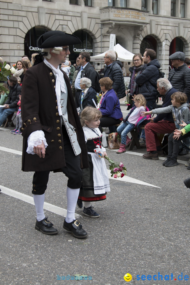 Sechselaeuten Kinderumzug - Fruehlingsfest: Zuerich, 08.04.2019