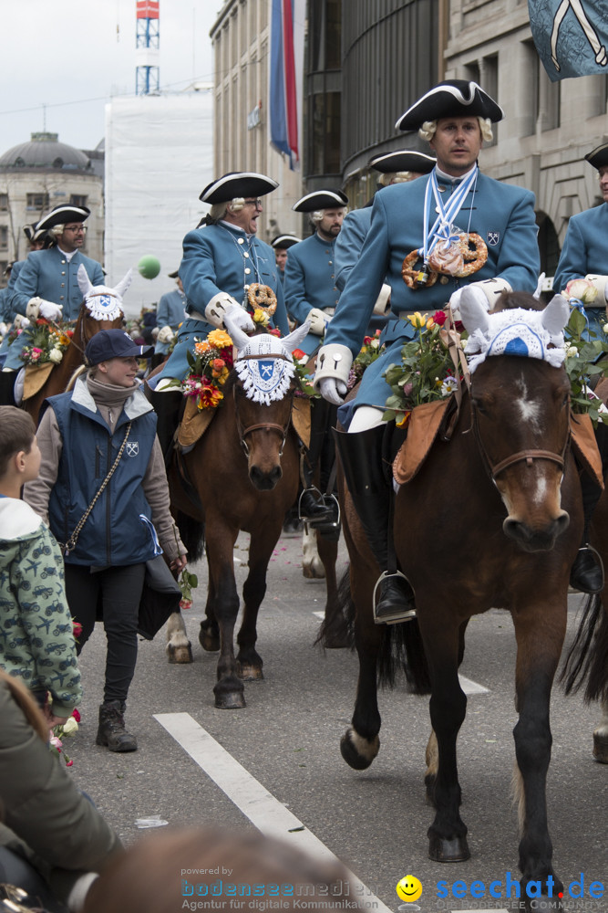 Sechselaeuten Kinderumzug - Fruehlingsfest: Zuerich, 08.04.2019