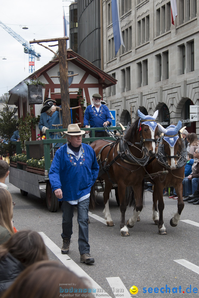 Sechselaeuten Kinderumzug - Fruehlingsfest: Zuerich, 08.04.2019