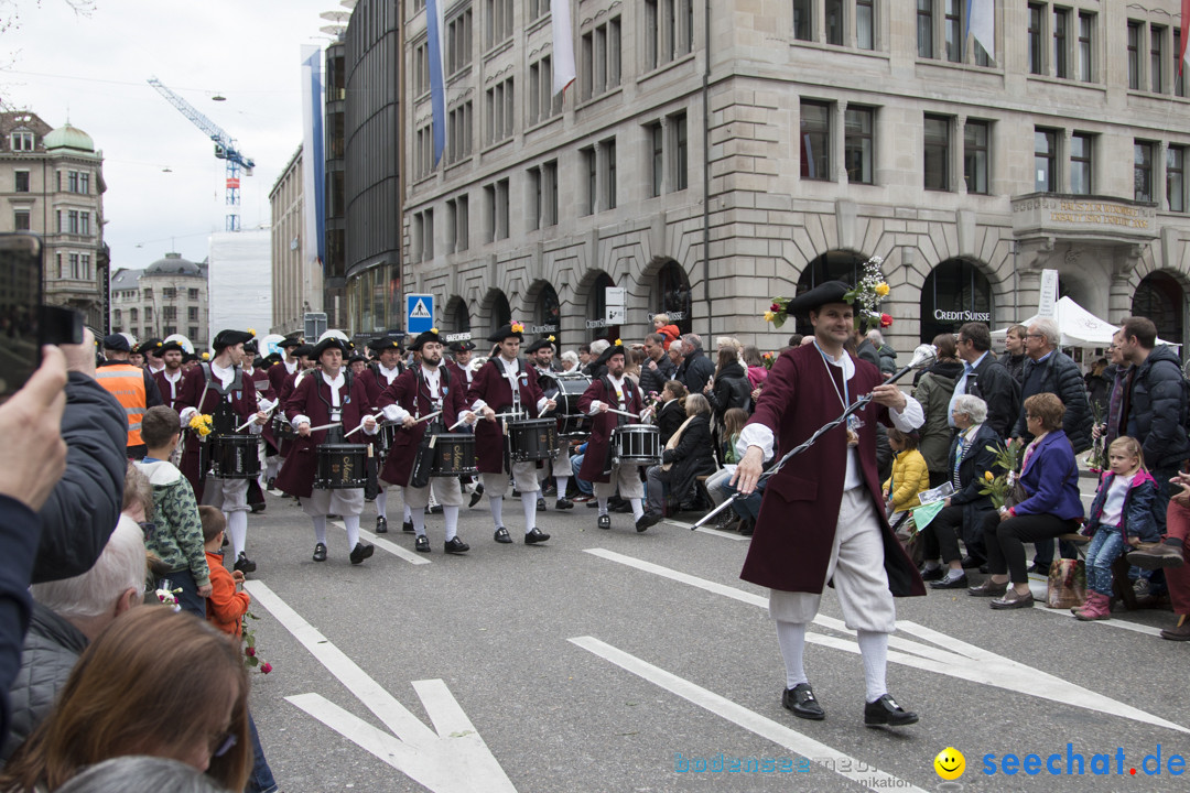 Sechselaeuten Kinderumzug - Fruehlingsfest: Zuerich, 08.04.2019