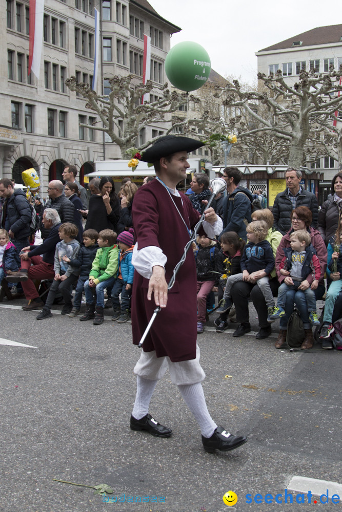 Sechselaeuten Kinderumzug - Fruehlingsfest: Zuerich, 08.04.2019