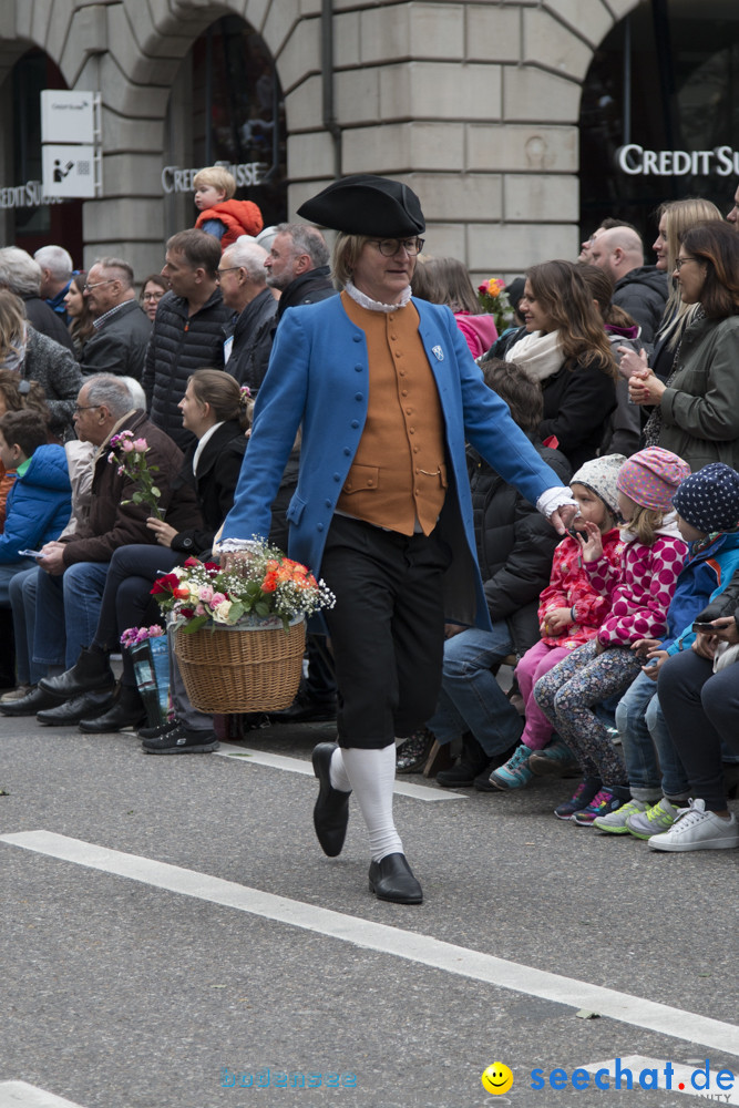 Sechselaeuten Kinderumzug - Fruehlingsfest: Zuerich, 08.04.2019