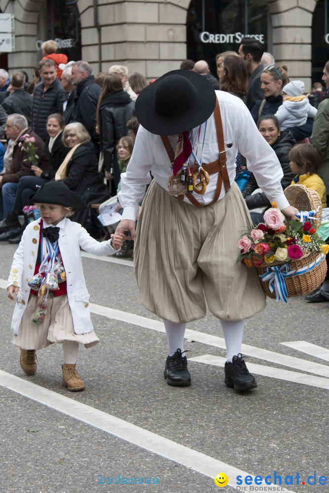 Sechselaeuten Kinderumzug - Fruehlingsfest: Zuerich, 08.04.2019