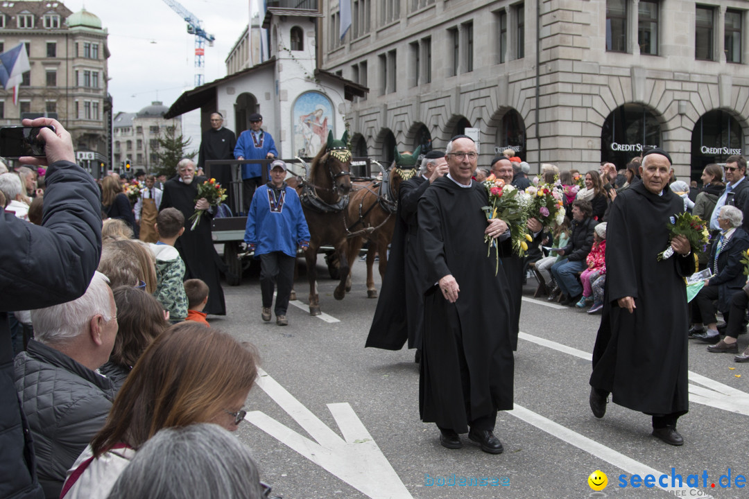 Sechselaeuten Kinderumzug - Fruehlingsfest: Zuerich, 08.04.2019