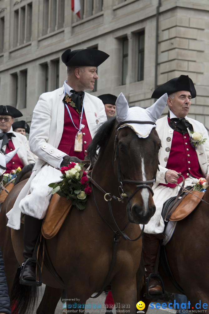 Sechselaeuten Kinderumzug - Fruehlingsfest: Zuerich, 08.04.2019