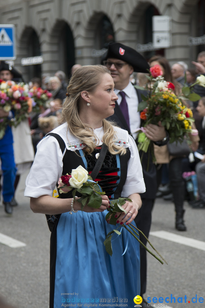 Sechselaeuten Kinderumzug - Fruehlingsfest: Zuerich, 08.04.2019