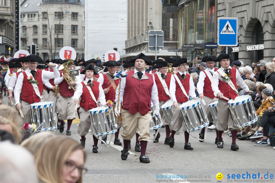 Sechselaeuten Kinderumzug - Fruehlingsfest: Zuerich, 08.04.2019