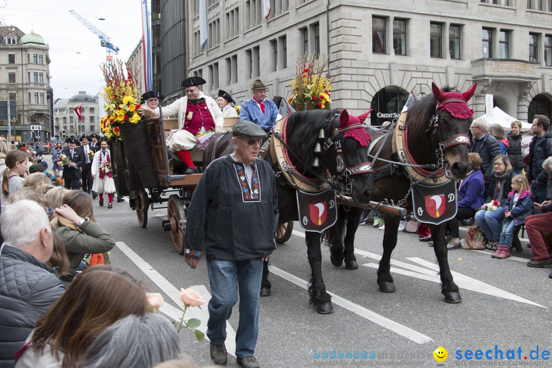 Sechselaeuten Kinderumzug - Fruehlingsfest: Zuerich, 08.04.2019