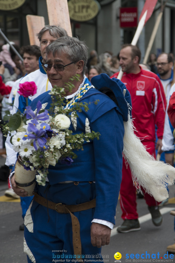 Sechselaeuten Kinderumzug - Fruehlingsfest: Zuerich, 08.04.2019