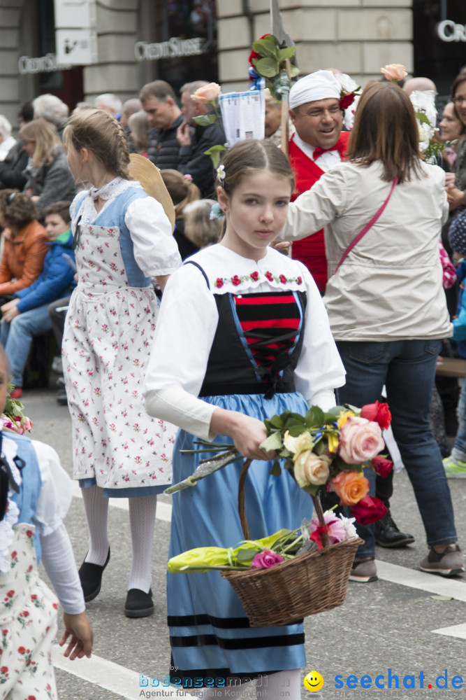 Sechselaeuten Kinderumzug - Fruehlingsfest: Zuerich, 08.04.2019