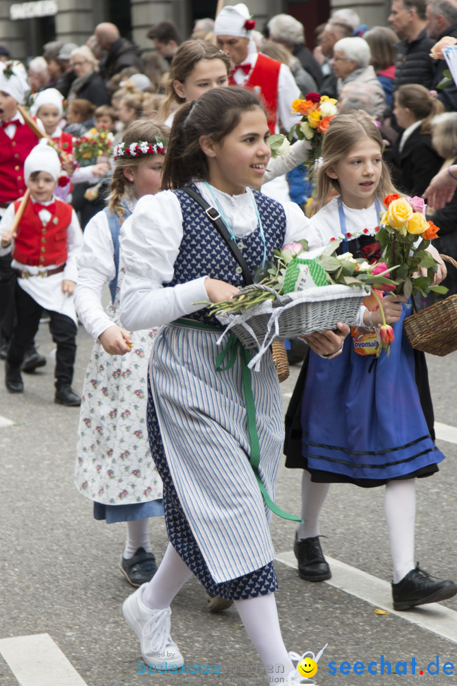 Sechselaeuten Kinderumzug - Fruehlingsfest: Zuerich, 08.04.2019