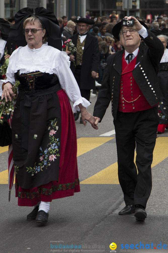 Sechselaeuten Kinderumzug - Fruehlingsfest: Zuerich, 08.04.2019