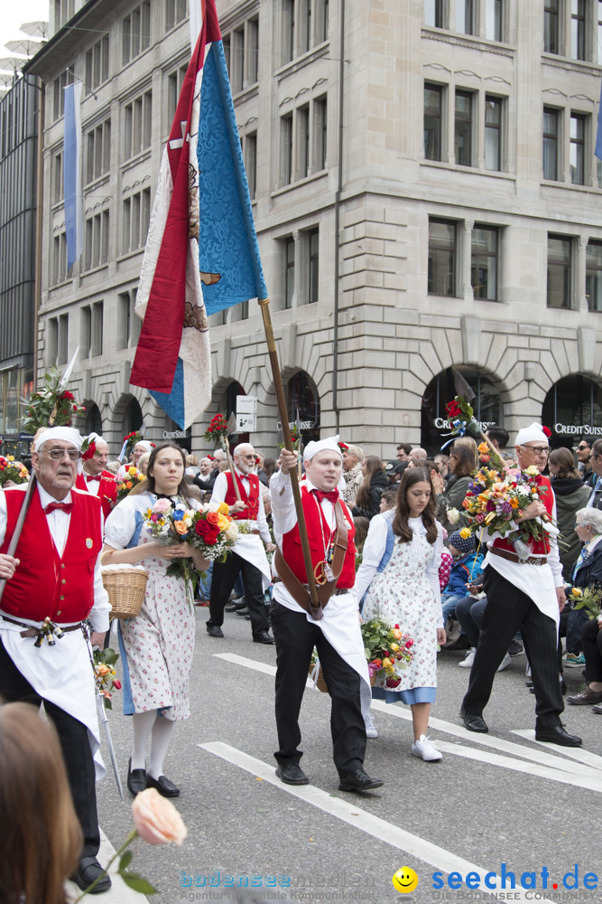 Sechselaeuten Kinderumzug - Fruehlingsfest: Zuerich, 08.04.2019