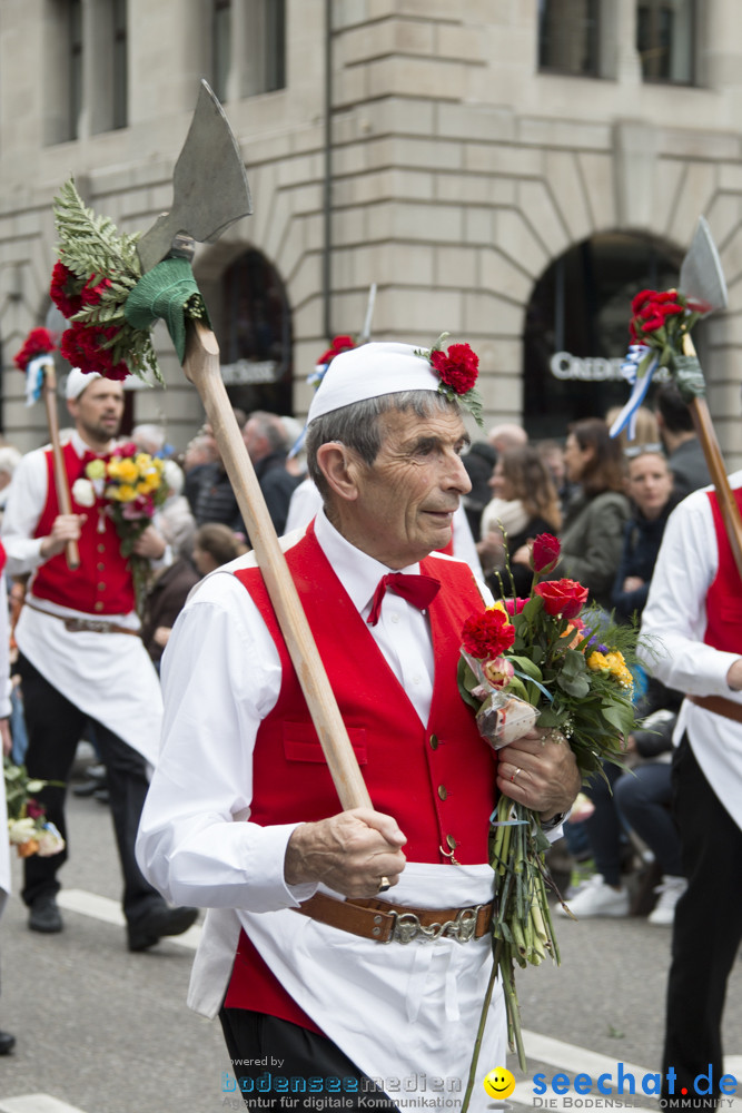 Sechselaeuten Kinderumzug - Fruehlingsfest: Zuerich, 08.04.2019