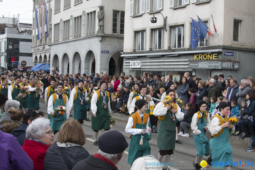 Sechselaeuten Kinderumzug - Fruehlingsfest: Zuerich, 08.04.2019