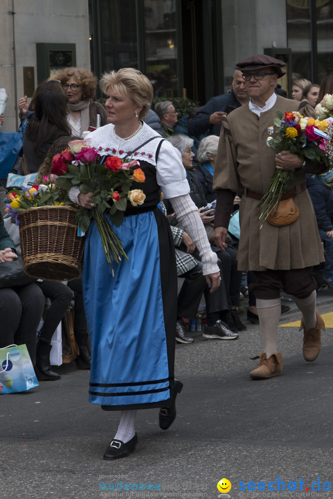 Sechselaeuten Kinderumzug - Fruehlingsfest: Zuerich, 08.04.2019