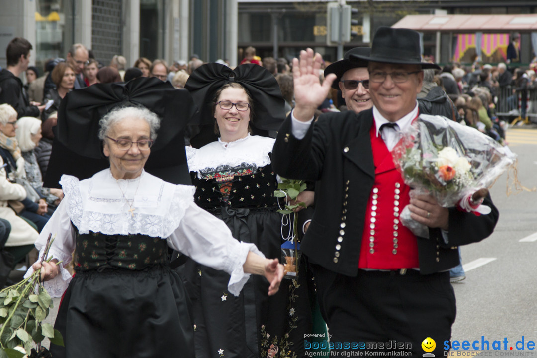 Sechselaeuten Kinderumzug - Fruehlingsfest: Zuerich, 08.04.2019