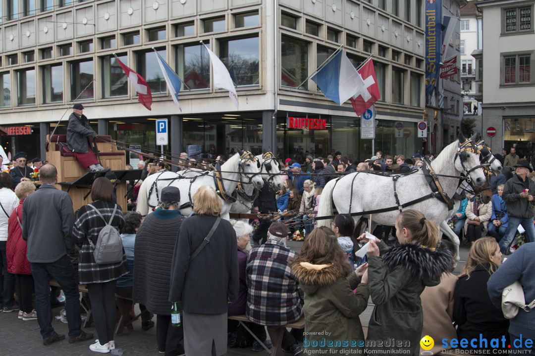 Sechselaeuten Kinderumzug - Fruehlingsfest: Zuerich, 08.04.2019