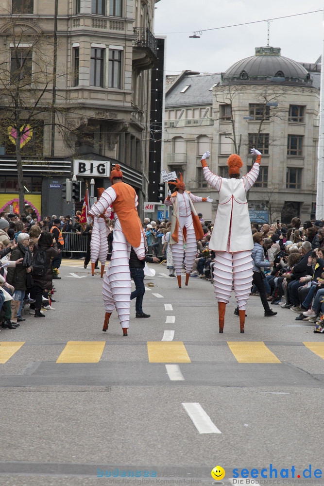 Sechselaeuten Kinderumzug - Fruehlingsfest: Zuerich, 08.04.2019