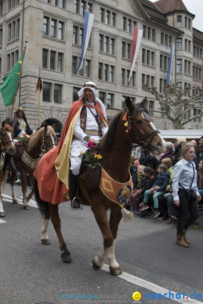 Sechselaeuten Kinderumzug - Fruehlingsfest: Zuerich, 08.04.2019