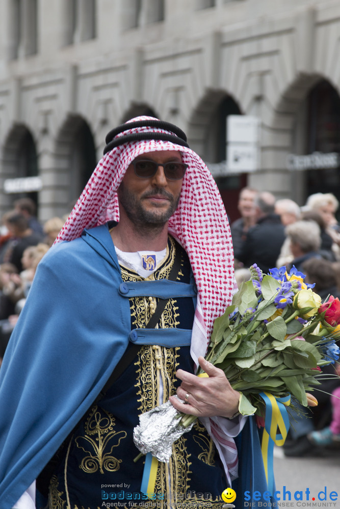 Sechselaeuten Kinderumzug - Fruehlingsfest: Zuerich, 08.04.2019