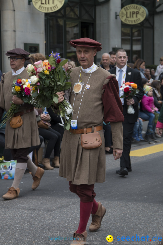 Sechselaeuten Kinderumzug - Fruehlingsfest: Zuerich, 08.04.2019