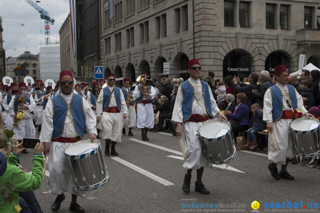 Sechselaeuten Kinderumzug - Fruehlingsfest: Zuerich, 08.04.2019